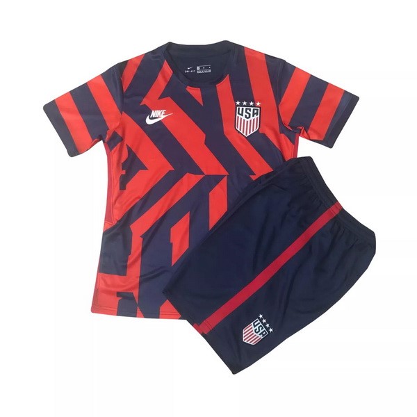 Camiseta Estados Unidos Segunda equipo Niño 2021 Rojo